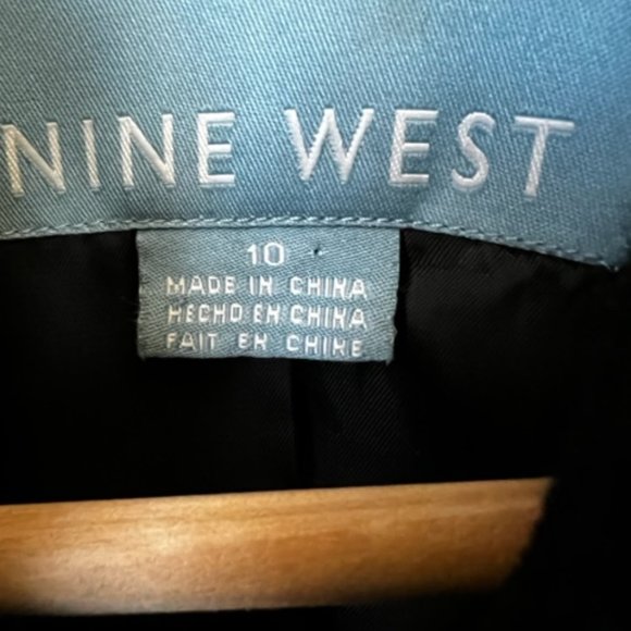 Nine West Naval-Style Belted Winter Pea Coat - Picture 3 of 4